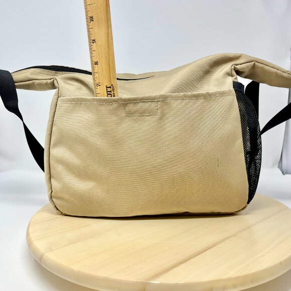 L.L. Bean Tote Beige Messenger Bag Organizer - Picture 9 of 13